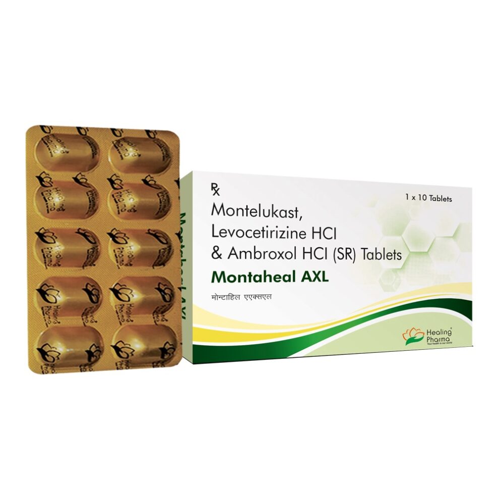 Montaheal AXL Montelukast 10mg Levocetirizine 5mg Ambroxol Hcl