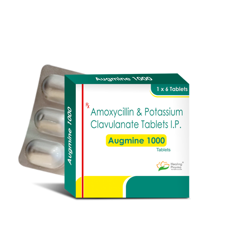 Amoxicillin + Clavulanate (Augmine 1000) 875/ 125 mg