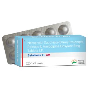 Metoprolol + Amlodipine (Betablock XL AM) 50/ 5 mg