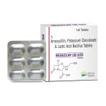 Amoxicillin + Clavulanate (Healclav 625) 500 / 125 mg
