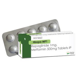 Repaglinide 1 mg + Metformin 500 mg (Hirepa MF 1) 1/ 500 mg