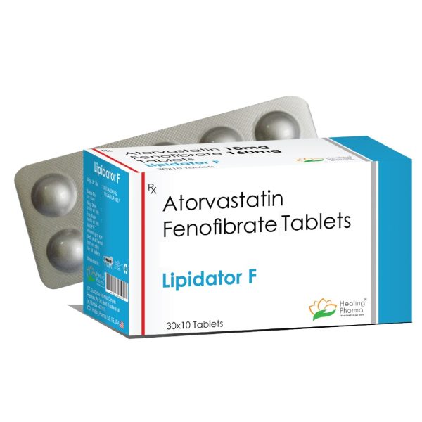 Atorvastatin + Fenofibrate (Lipidator F) 10mg + 160 mg