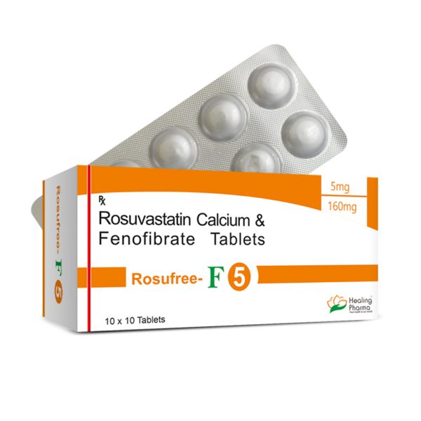  Rosuvastatin + Fenofibrate (Rosufree F 5) 5 mg + 160 mg