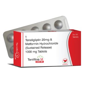 Teneligliptin + Metformin (Tenlifine M 1000 SR) 20 mg + 1000 mg
