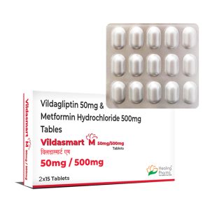 Vidagliptin + Metformin (Vildasmart M 50/500) 50 mg + 500 mg